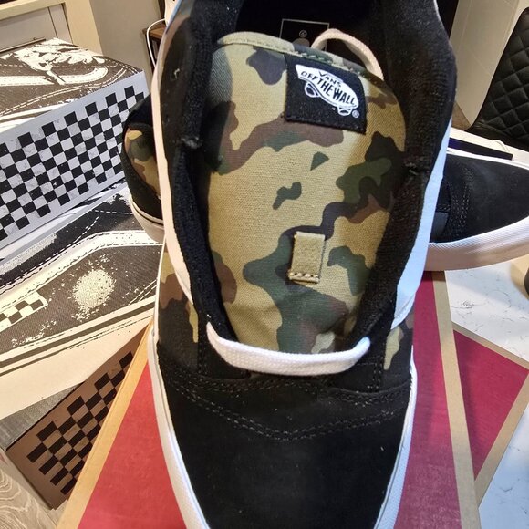 Vans Knu Skool Mens Casual Shoes Camo Green Black VN000D22YJ7 Size 10 NIB - Picture 3 of 13